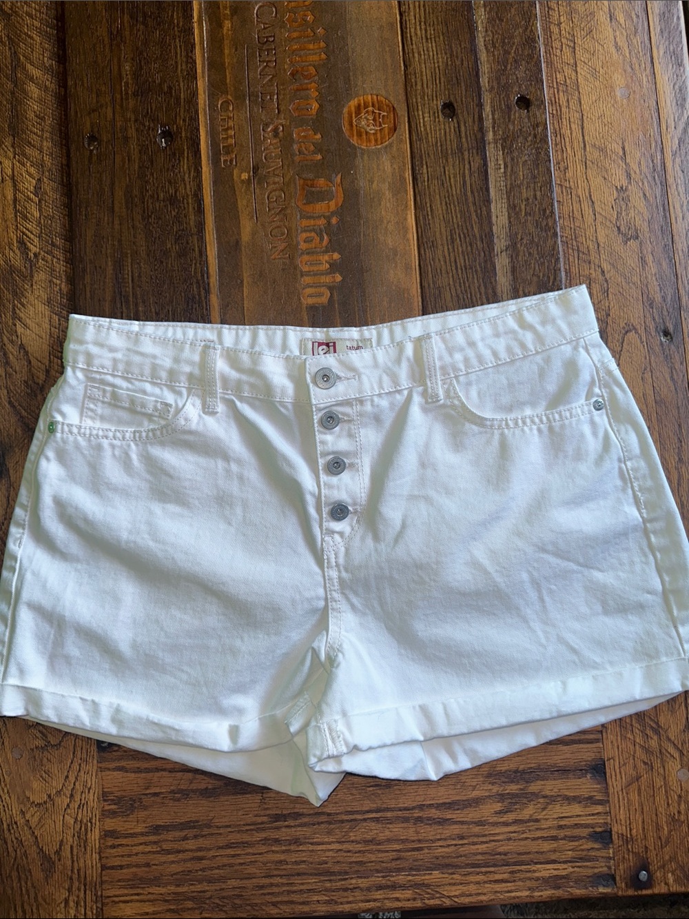 l.e.i. Button-Fly Jean Shorts